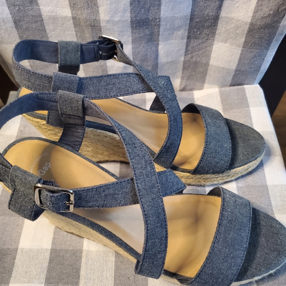 Gap Denim Espadrille Style Sandals View 4
